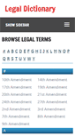 Mobile Screenshot of legaldictionary.net
