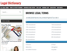 Tablet Screenshot of legaldictionary.net